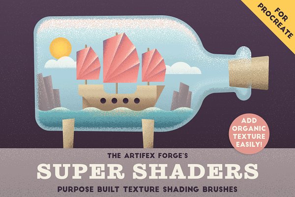 Download Super Shaders - Procreate Brushes