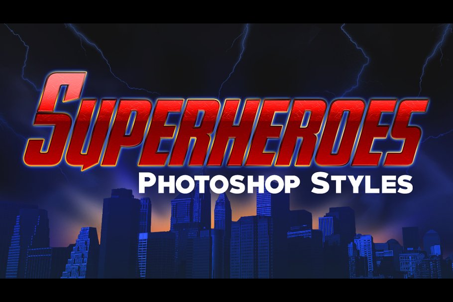 Download 10 Photoshop Styles: Superheroes v1