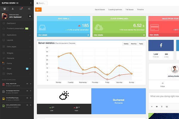 Download Supina - Bootstrap Admin Template