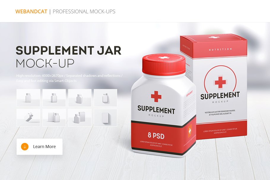 Download Supplement Jar and Box Mock-up