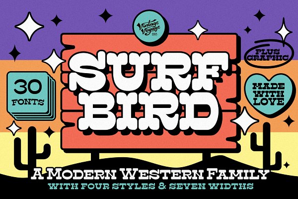 Download The Surfbird • A Font Family