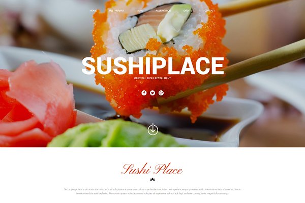 Download SushiPlace-HTML5 Responsive Theme