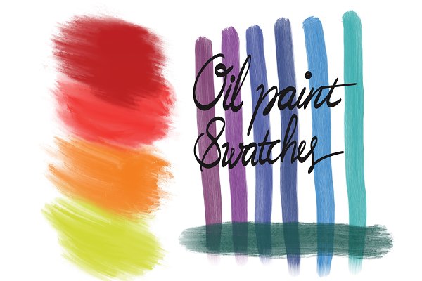 Download Oil paint swatches for procreate