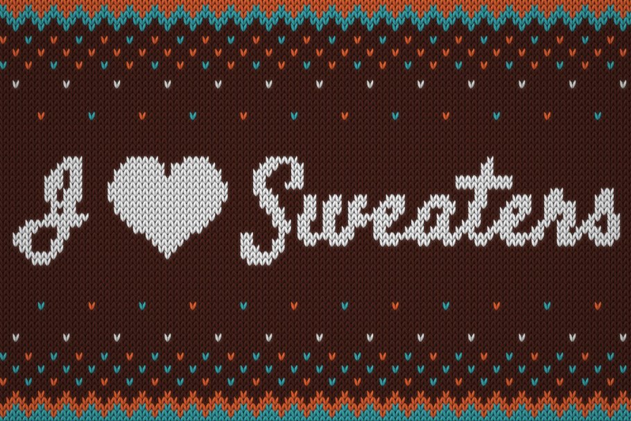 Download I ♥ Sweaters - Smart Knitted Effect