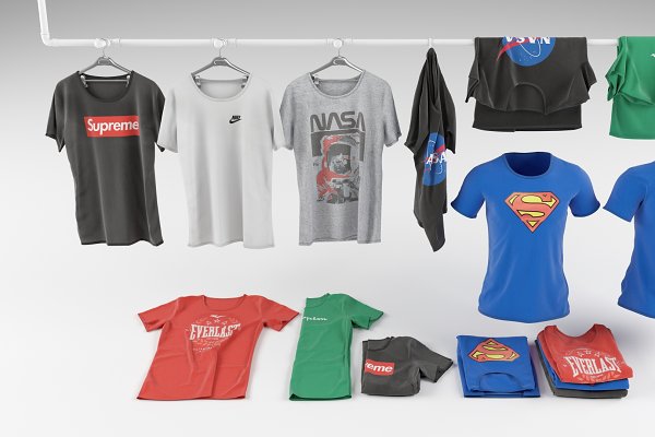 Download T-shirt collection 3D model