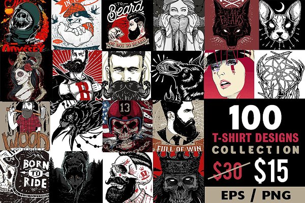 Download 100 T-shirt Designs