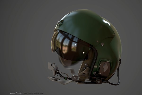 Download High Poly - Helmet Helicopter