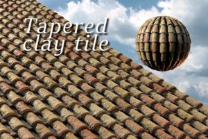 Download Tapered clay tile or spanish roof