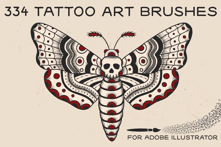 Download Tattoo Art Brushes for Illustrator