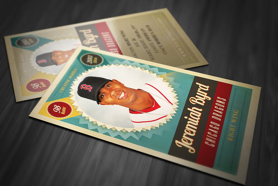 Download Retro Trading Card Template 3