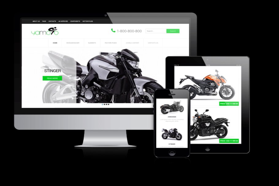 Download Yamoto - Motorcycle Website Template