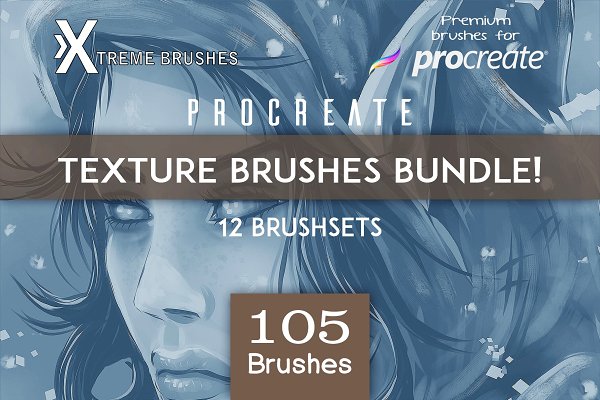 Download Procreate Texture Brushes BUNDLE!