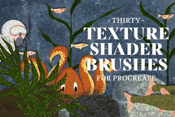Download Texture Shader Brushes for Procreate