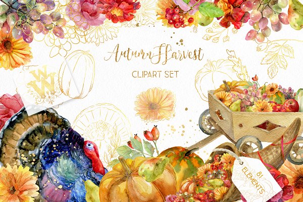 Download Thanksgiving autumn clipart