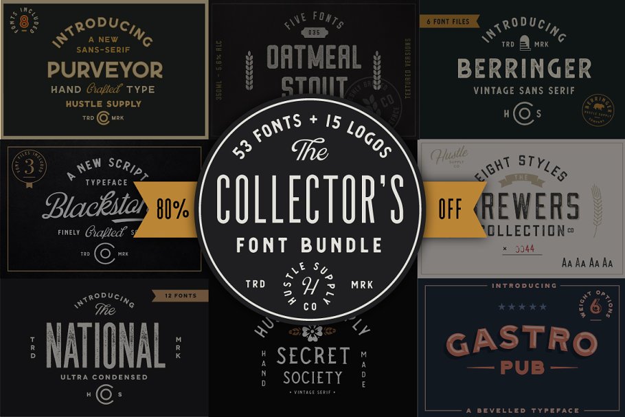 Download The Collector's Bundle - 53 Fonts!