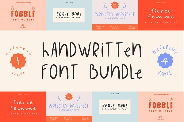 Download The Cute Handwritten Font Bundle