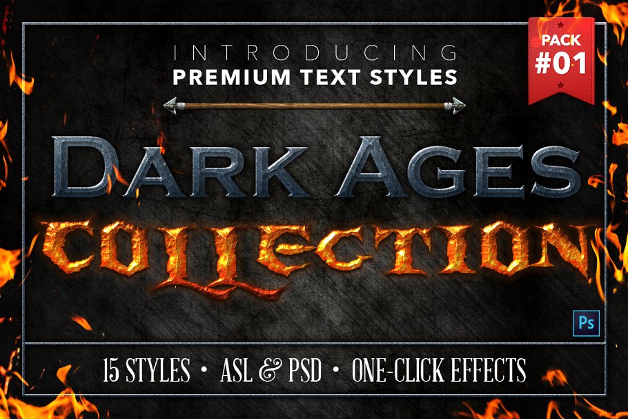 Download Dark Ages #1 - Text Styles
