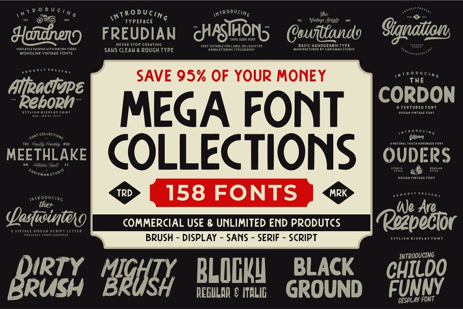 Download The MEGA FONT COLLECTIONS 2020
