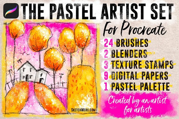 Download The Pastel Artist Set For Procreate