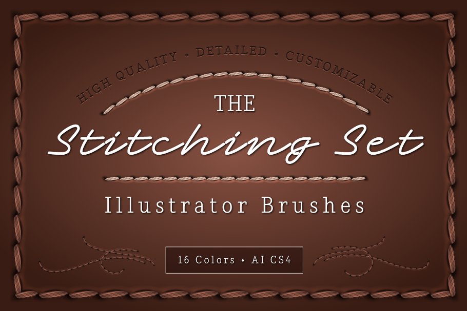 Download The Stitching Set - AI Brushes