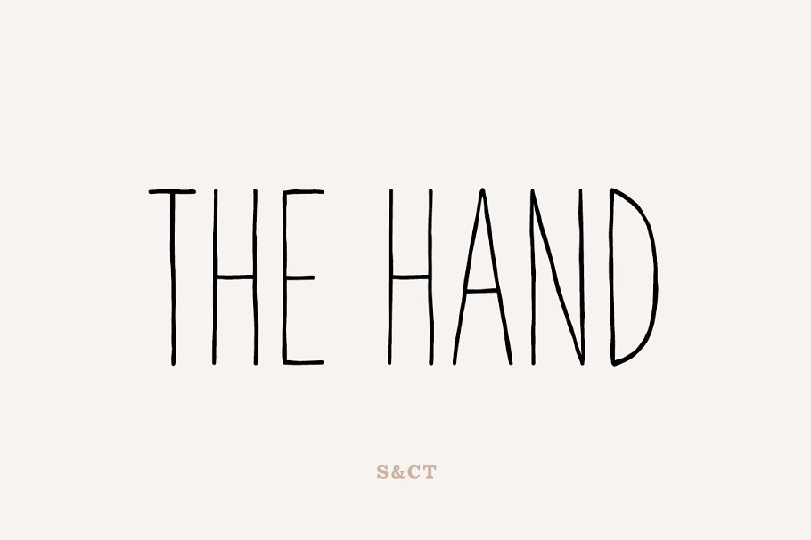 Download The Hand Font Collection (7 fonts)