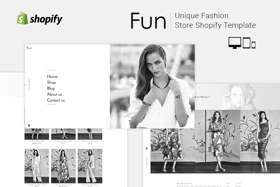 Download Fun Fashion Store Shopify Template