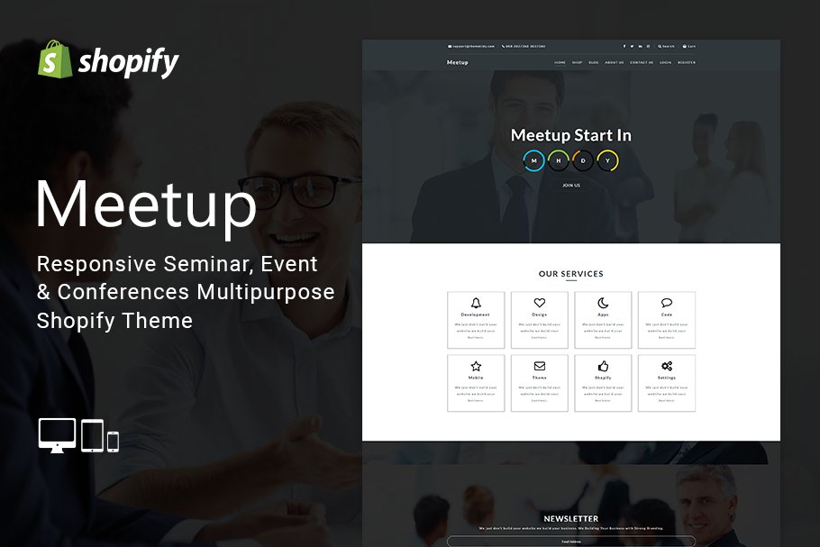 Download Meetup Conferences Shopify Theme