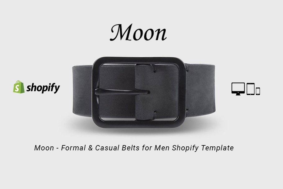 Download Moon Belts for Men Shopify Template