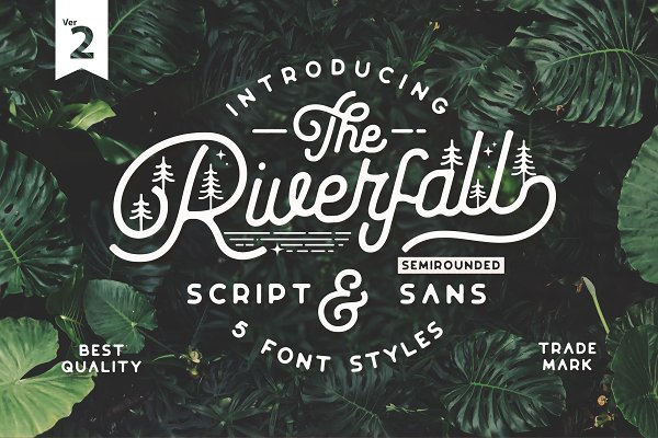 Download Riverfall SemiRounded Typeface Ver.2