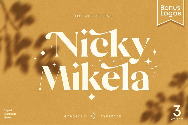 Download Mikela - Gorgeous Typefaces
