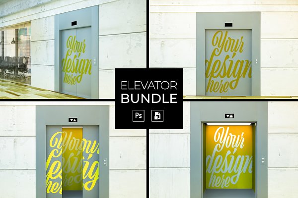 Download Elevator Bundle Mockup