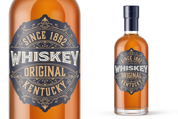Download Vintage Whiskey Label Packaging