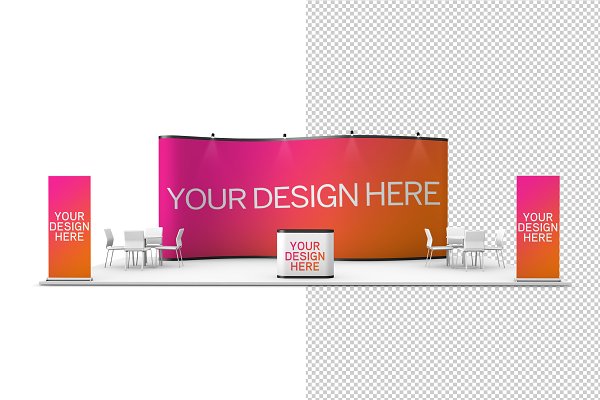 Download Trade Show Exhibition Stands Mockup