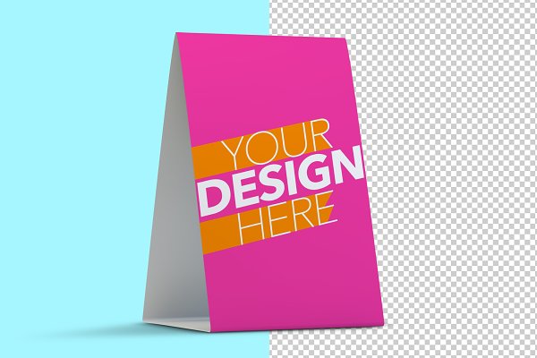 Download Table Tent Mockup