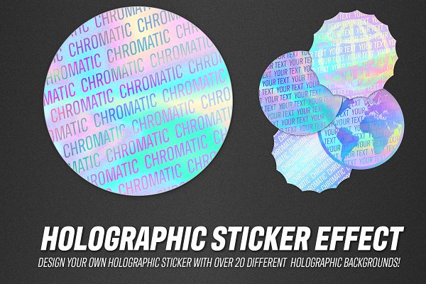 Download holographic sticker effect