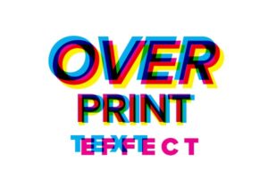 Download Illustrator overprint style effect