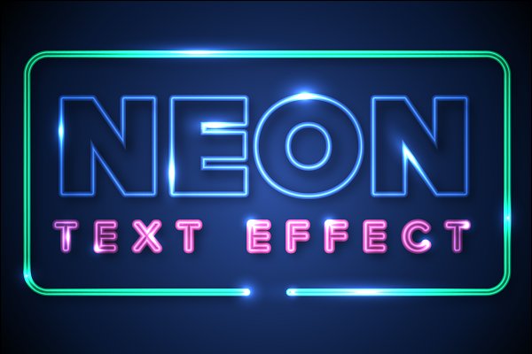 Download Illustrator neon style effect