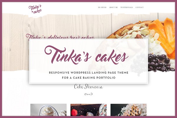 Download Tinka - Cake Baking Portfolio Theme