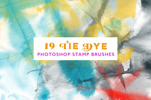 Download 19 Tie Dye Photoshop Stamp Brushes