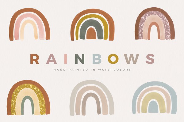 Download Watercolor Rainbows