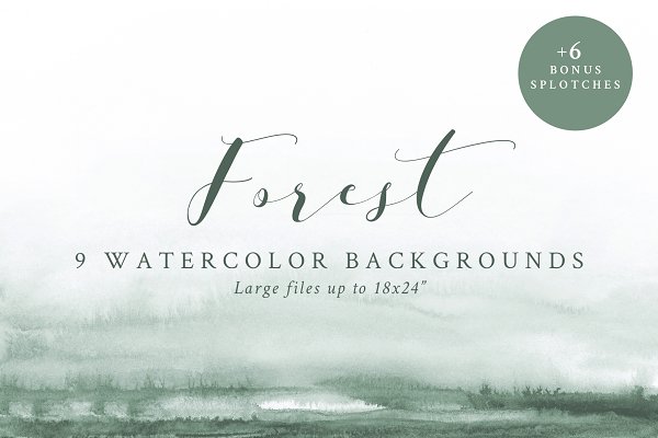 Download Watercolor Backgrounds - Forest