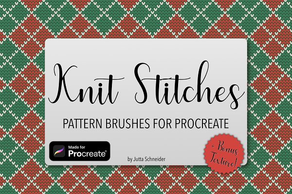 Download Knit Stitches Procreate Brushset