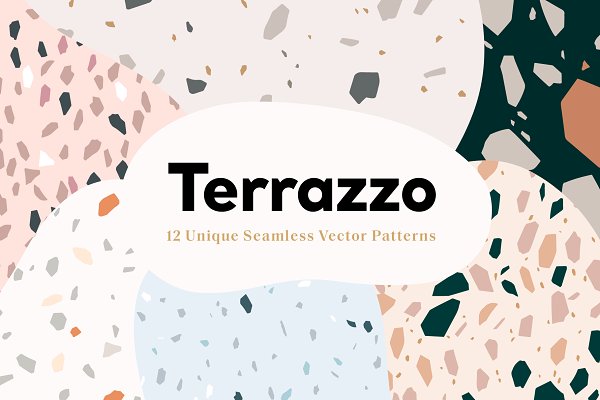Download 12 Terrazzo Seamless Vector Patterns