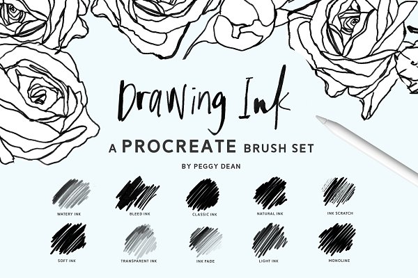 Download 10 Drawing Ink Procreate Brushes