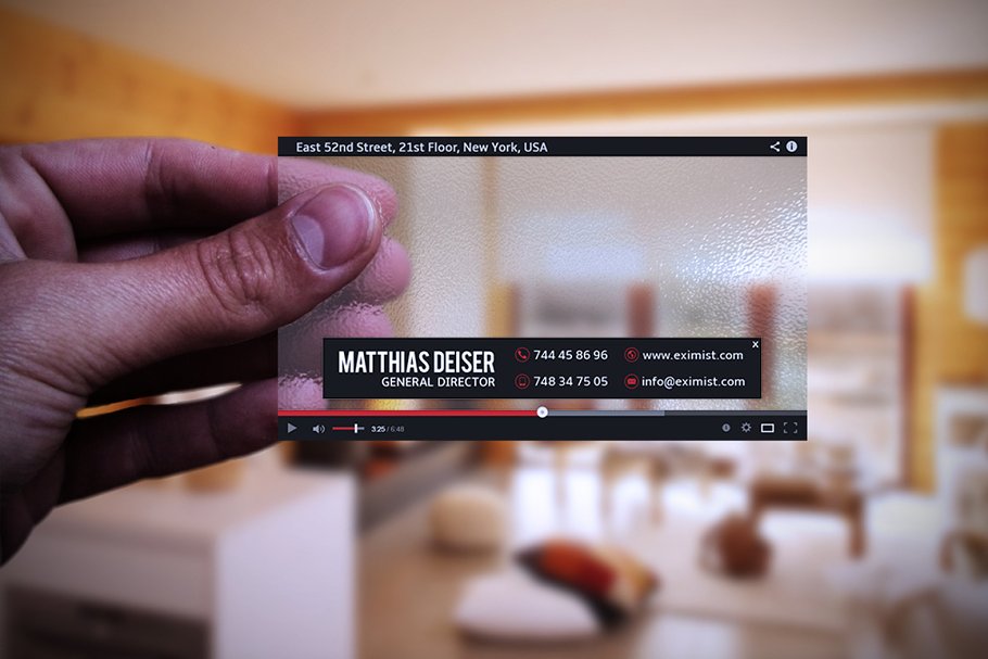 Download Transparent Youtube Business Card