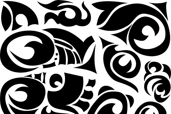 Download Great set of tribal patterns