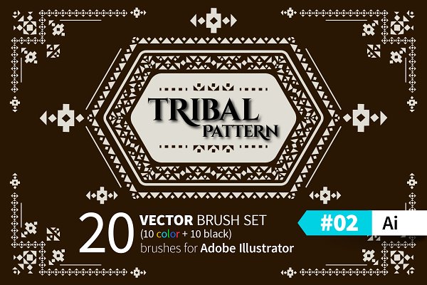 Download Tribal Pattern Brush #02