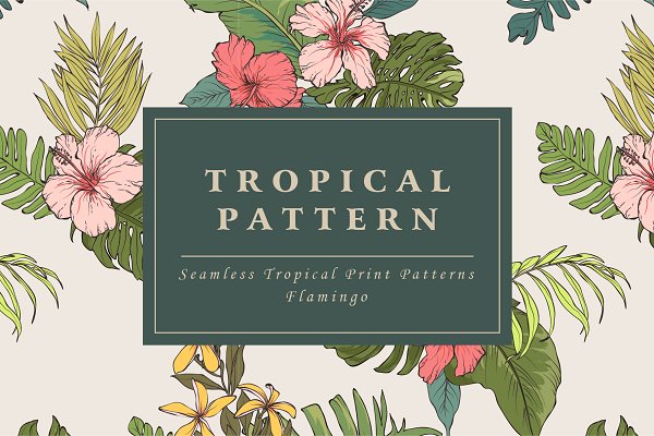 Download Tropical flower pattern