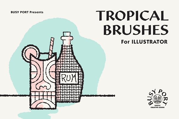 Download Tropical Brushes for Illustrator
