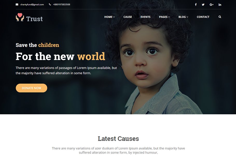 Download Trust – Nonprofit Charity Template